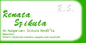 renata szikula business card